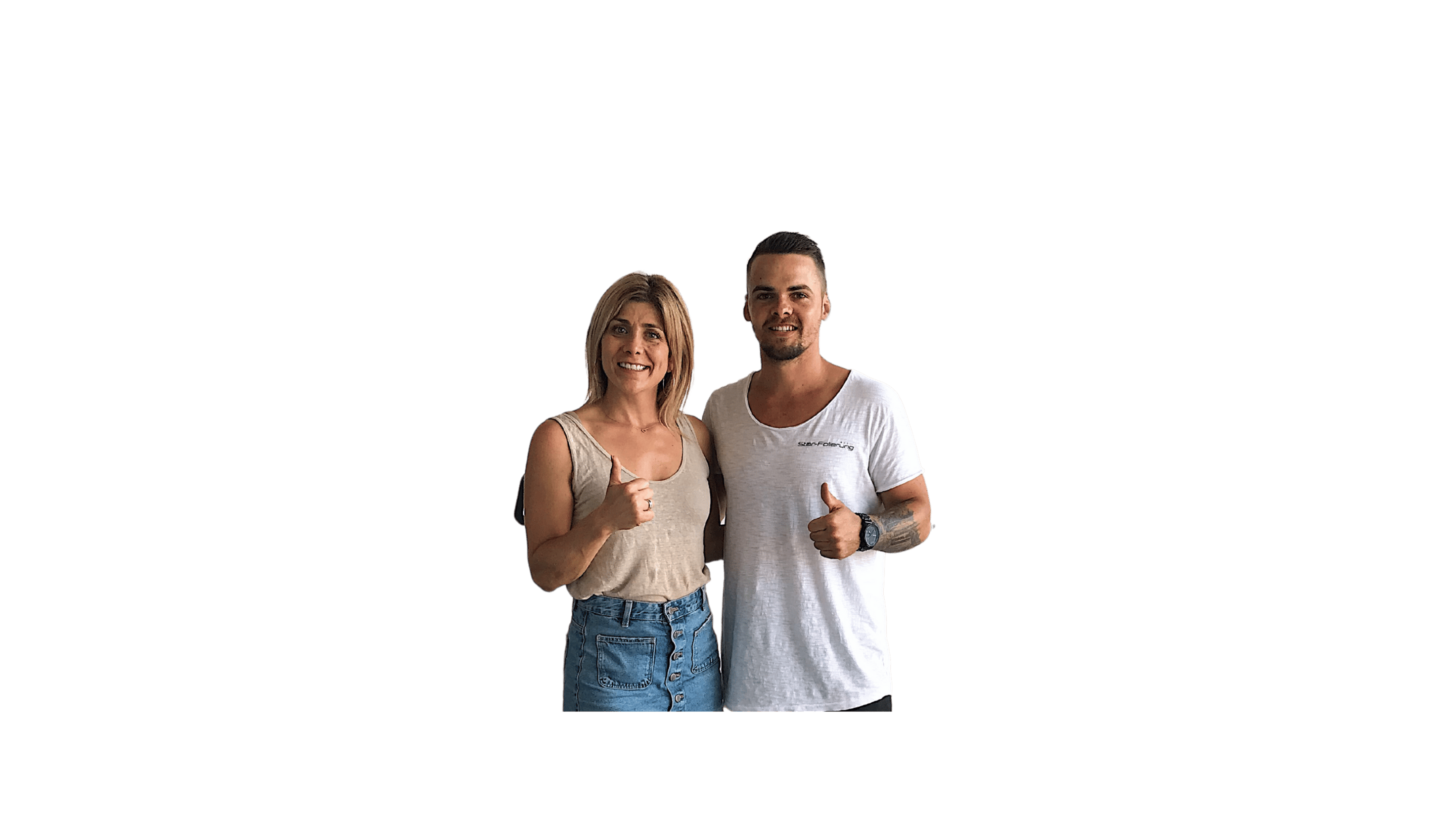 Panagiota Petridou und Michael Richter bei StarFolierung